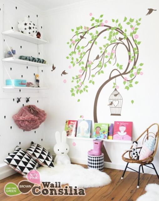 Cherry Blossom Tree Wall Decal Nursery Kids Room Decor - image 1