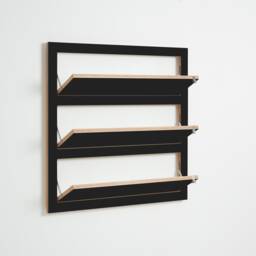 Fl??pps Shoe Rack 80x80-3 - Black - thumbnail 2