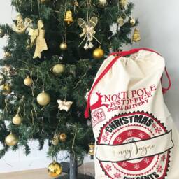 Personalized Santa Sacks - Customized Bags Special Delivery Canvas Christmas Decor Custom Name Stockings - thumbnail 2