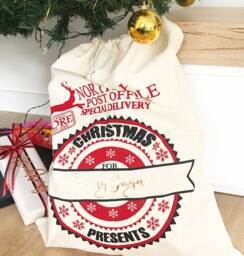 Personalized Santa Sacks - Customized Bags Special Delivery Canvas Christmas Decor Custom Name Stockings