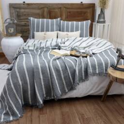 Ethnic Bohemian Cotton Muslin Blanket, House Warming Gift, Queen Or King Size Blanket - thumbnail 2