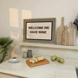 Welcome We Have Wine Print - Hallway Trendy Print Kitchen Poster Wall Art Wine Bar Cart - thumbnail 2