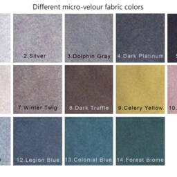 Custom Bench Cushion/ Window Seat Cover/ Banquette Micro Velour/ Cushion 2 - thumbnail 3