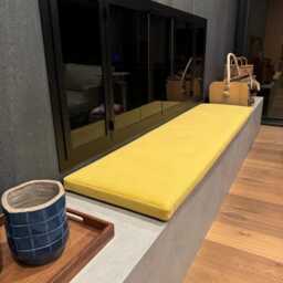 Custom Bench Cushion/ Window Seat Cover/ Banquette Micro Velour/ Cushion 2 - thumbnail 2