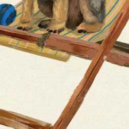 Border Terrier Print - Dogs On Chairs Collection 5x7 Inches/A5 A4 A3 - thumbnail 2