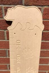 Bear Height Chart, Wooden Growth Mdf Watch Me Grow Scandi Bedroom Decor, Bedroom, Chart - thumbnail 1