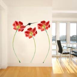 Wall Decal Large Flower, Floral Decor, Tropical Flower Door Decal, Stickers For Walls, Doors, Furniture, Giant Sticker - thumbnail 2