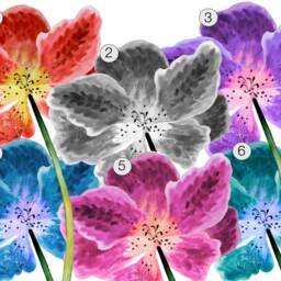 Wall Decal Large Flower, Floral Decor, Tropical Flower Door Decal, Stickers For Walls, Doors, Furniture, Giant Sticker - thumbnail 4