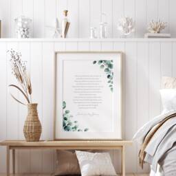 Apache Wedding Blessing Print - Native American Marriage Poem Romantic Wall Art First Anniversary Gift Unframed - thumbnail 2