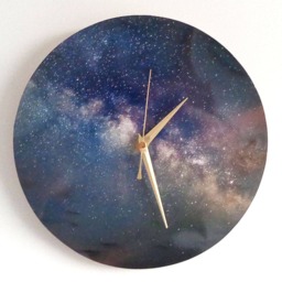 Galaxy Wall Clock - Decoupage Photo Space Stars Astronomy Night Sky Milky Way - thumbnail 2