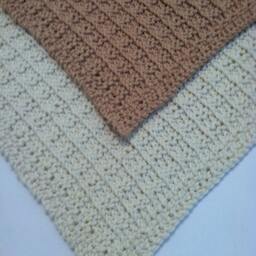 Hand Knit Cotton Wash Cloths in Neutral Tones Quiltsy Handmade - thumbnail 3