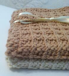 Hand Knit Cotton Wash Cloths in Neutral Tones Quiltsy Handmade
