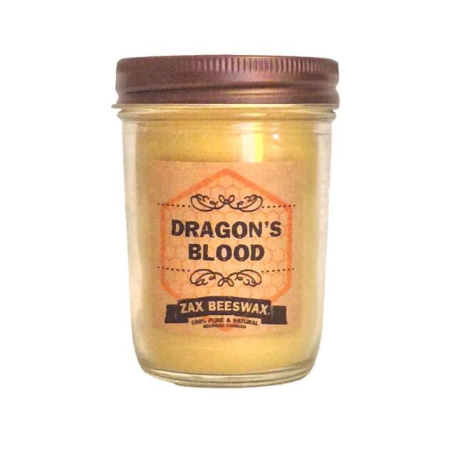 Dragons Blood Scented Beeswax Mason Jar Candle - 8 Oz