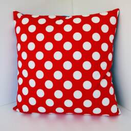 Dog Pillow Case, Sofa Bedding Throw, Decorative Cover For Kids Dog Throw Set, Japanese Fabric Polka Dots - thumbnail 3