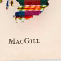 Clan Macgill Scottish Tartan Map - Of Scotland Family Wall Decor, Ready To Hang - thumbnail 4