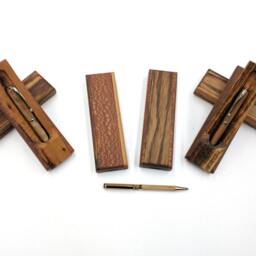 African Savanna Custom Pen Box, Groomsmen Gift, Wooden Gift For Him, Standing Case, Personalized Box Only - thumbnail 2