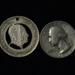 Turkey - Cut Coin Pendant Mustafa Ataturk, Father Of The Turks. 2009 - thumbnail 2
