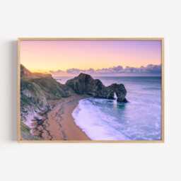 Durdle Door Print, Dorset Coast Photography Wall Art, UK Seaside Decor - thumbnail 2