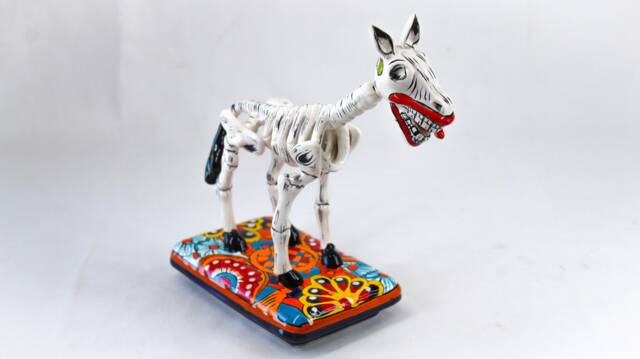 Hand Painted Horse Skeleton - image 1