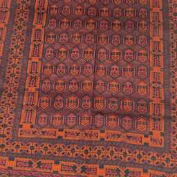 Vintage Baluchi Rug Handwoven Afghan Tribal Wool Carpet - thumbnail 4
