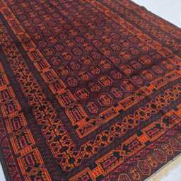 Vintage Baluchi Rug Handwoven Afghan Tribal Wool Carpet - thumbnail 3