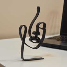 Women's Face Outline Sculpture Desk Shelf Art - Minimalist Modern Display Decor - thumbnail 2