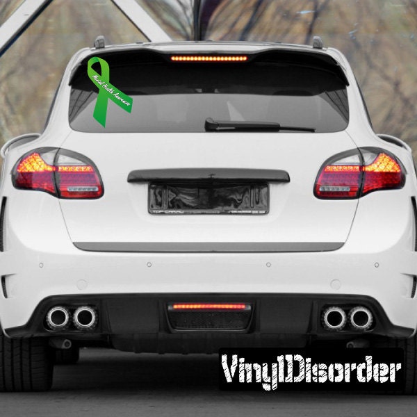 Mental Health Awareness Ribbon Vinyl Wall Decal Or Car Sticker