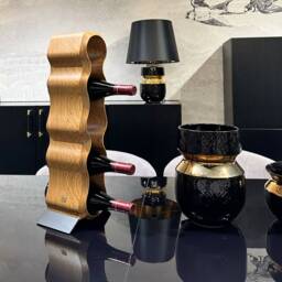 Handmade Wine Rack & Bottle Holder Furniture Idea For Anniversary, Christmas Gift - thumbnail 2