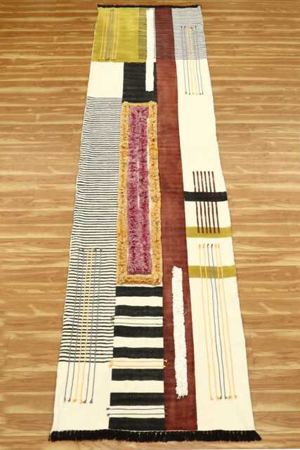 Hand Block Print Rug Handmade Runner Woven Cotton Kitchen Living Room Stair Area Home Decor Carpet 2.6x8 4x10 3x20 Feet - image 1