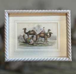 Rope Twist Hand Painted Picture Frame - Custom Wooden Photo - thumbnail 1
