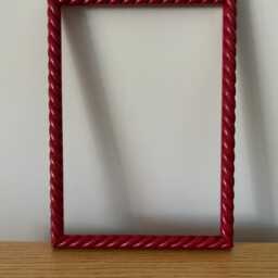 Rope Twist Hand Painted Picture Frame - Custom Wooden Photo - thumbnail 3