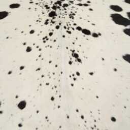 Versatile Medium Cowhide Accent - Brown & White Premium Hair-On Leather Rug - thumbnail 4