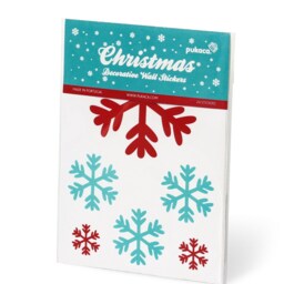 Christmas Snowflake Wall Stickers Holiday Decor, 24 Paper Decals - thumbnail 3