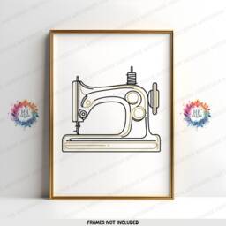 Minimal Boho Sewing Wall Art - Set Of 3 Prints - Poster Artwork Line Drawing Design Craft Room Decor Gifts Seamstress Sign - thumbnail 3
