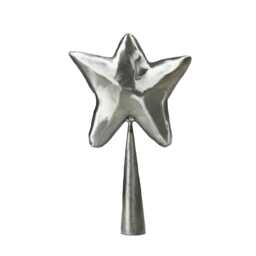 Christmas Star Tree Topper, Rustic Steel Holiday Decor, Outdoor Winter - thumbnail 1