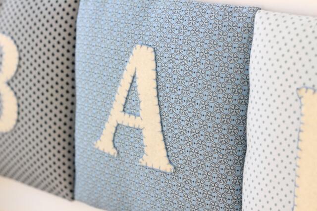 Personalized Wall Decor, Custom Name Sign, Kids Bedroom New Baby Gift, Nursery Letters, Fabric Hanging, Banner - image 1