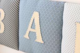 Personalized Wall Decor, Custom Name Sign, Kids Bedroom New Baby Gift, Nursery Letters, Fabric Hanging, Banner - thumbnail 1