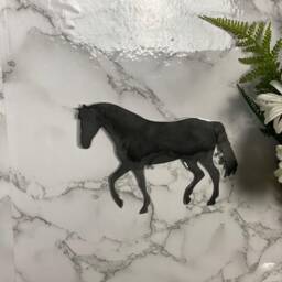 Horse Equine Pony Brushed Steel Wall Art Modern Home Design Present Gift Idea - thumbnail 3