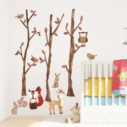 Forest Friends Wall Sticker Decals. Children's Bedroom & Nursery Art - thumbnail 1
