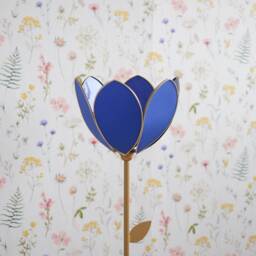 Simple Flower Floor Lamp & Lampshade - Royal Blue - thumbnail 2