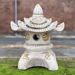 stone Large Pagoda Sculpture Outdoor Figure Massive Lantern Ornament Zen Garden Decoration Pagoda Lover Gift Front Door Art Yard - thumbnail 3