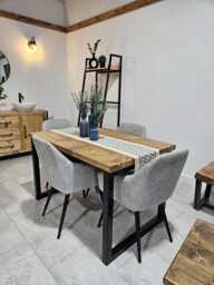 Dining Table Handmade Rustic Industrial - thumbnail 1
