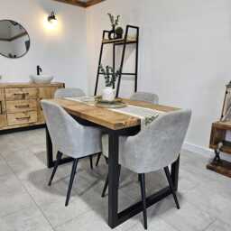 Dining Table Handmade Rustic Industrial - thumbnail 2