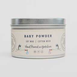 Baby Powder - Scented Candle Hand Poured in Yorkshire Soy Wax Vegan - thumbnail 1