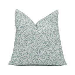 William Morris - Standen Sea Glass Delicate Leaf Vine Cushion Cover Handmade Throw Pillow Designer Home D??cor - thumbnail 1