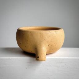 Made To Order Yellow Rustic Soapdish With Strainer For Bathroom Sink, Ceramic, Pottery, Handmade, Soap Dish, Sponge Tray, Spongedish - thumbnail 2