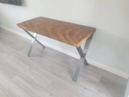 Live Edge Exotic Hardwood Computer Desk - thumbnail 1