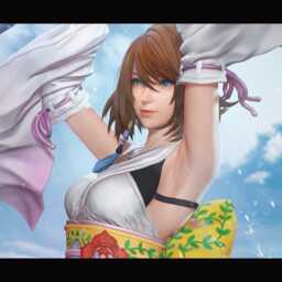 Yuna - Final Fantasy X 3D Printed Figure 110 Scale - thumbnail 2