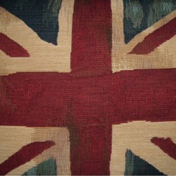 Vintage Union Jack British Flag Tapestry Cushion Pillow Cover - thumbnail 2