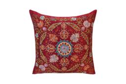 Handmade Suzani Silk Pillow Cover Sp382, Pillow, Hand Embroidery, Throw, Suzani, Decorative Pillows, Accent Pillows - thumbnail 1